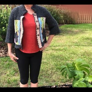 Sweater, Free People, Charcoal, size M